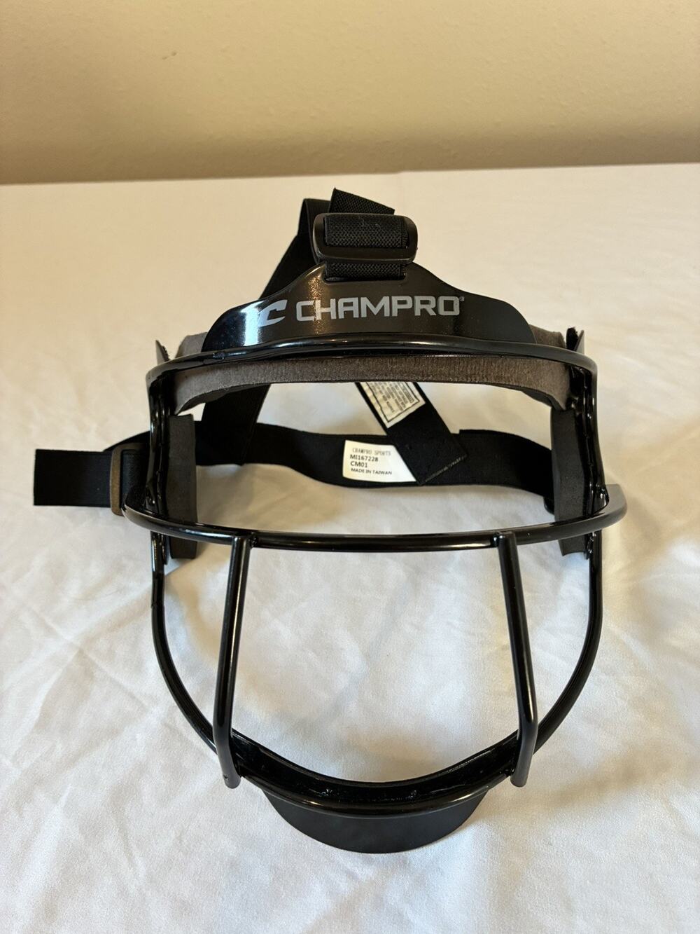 Champro Kids Black Catcher's Face Mask - Protective Softball/ Baseball Gear